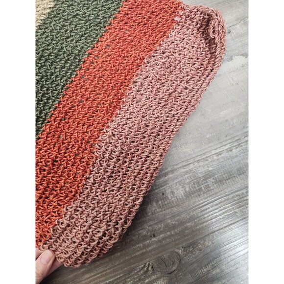 FATFACE Crochet Stripe Shoulder/Hobo Bag - Picture 2 of 9